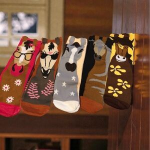Animal Print Women's Socks Set - Multicolor